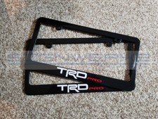 Trd Pro License Plate Frame Tundra Tacoma 4 Runner 2 Colors - Pair