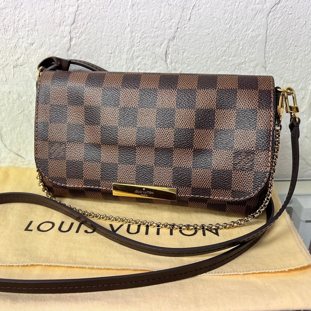 Louis-Vuitton-Damier-Favorite-PM-2Way-Shoulder-Bag-N41276