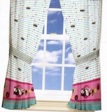 Disney High School Musical HSM Stripes Circles Window Curtain Panels AEBTR-2413