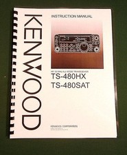 Kenwood TS-480SAT / TS-480HX Manuale Istruzioni: Copertine Stock Carte e Carta 32lb!