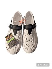 HERREN GOLF SCHUHE Gr. 42 / 8 DAWGS ULTRALEICHT  WEISS KLETTVERSCHLUSS SPIKES