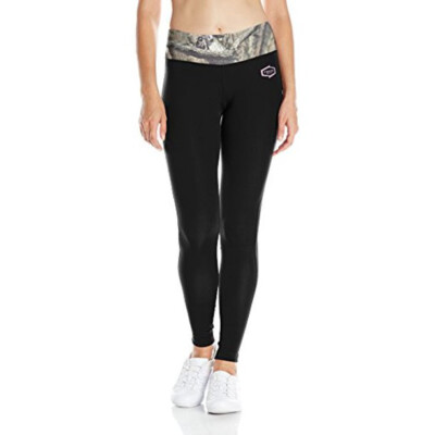 Yukon Gear WLL-IN-M Women's MT Leggings, Black with Mossy Oak Infinity, Medium