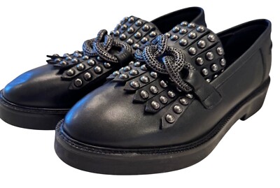 Saint G Kim Keltie Loafer Size 9 Black NWOB Leather Nordstrom's $114