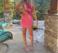 SHERRI HILL - pink - Mirror/Short dress (size 2)