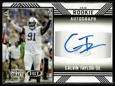 2020 SAGE HIT Rookie Autographs Black Calvin Taylor Rookie Auto Kentucky