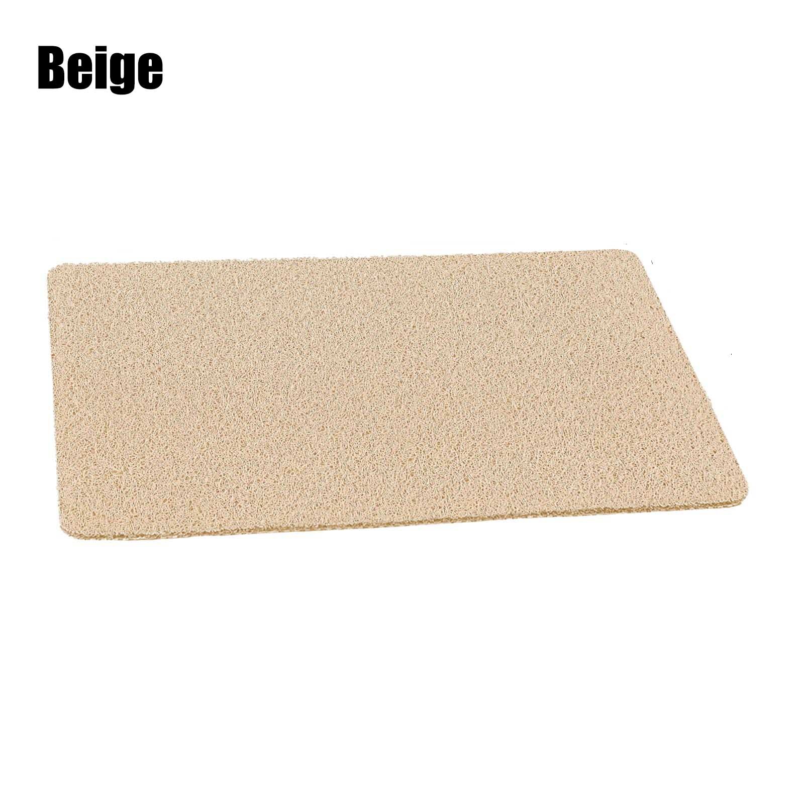 Shower Rug NonSlip Bathtub Mat Carpet Water Drains PVC Loofah Bathroom