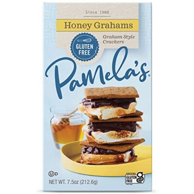 Pamela's Gluten Free Graham Crackers Honey Pie Crust S'mores & Snacks 7.5 Oun...