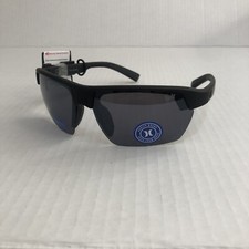 Hurley Polarized Sunglasses Semi Rimless Matte Black 70 mm Reef HSMK1014PS