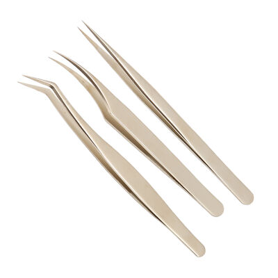 Lash Extensions Tweezers High Precise Stainless Steel Fine Tip Extension App ADS