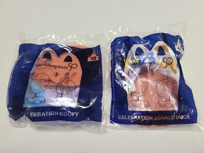 Lot of 2 - NEW! 2021 McDonalds Disney 50th #18 GOOFY & #44 DONALD DUCK SEALED!