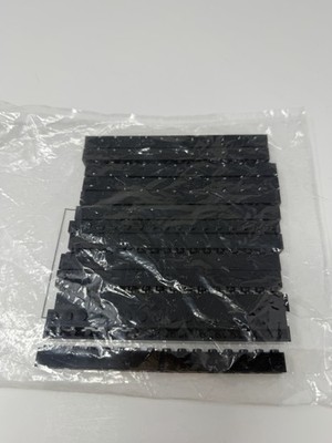 LEGO 2465 Black 1x16 Brick Factory Sealed New Lot of 14