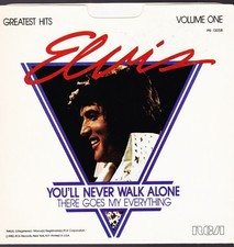 ELVIS PRESLEY - 45RPM + PICTURE SLEEVE - YOU'LL NEVER WALK ALONE