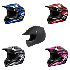 Raider GX3 Youth MX / ATV Helmet DOT Approved - Boys Girls Kids Junior Off Road