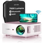 Full HD 1080P Bluetooth WiFi Video Projector, YABER V6 9000 Lumens Portable WiFi