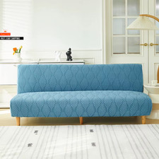 1 Stück Neu Jacquard Schlafsofa Bezug Stretch Futon Bezug für Wohnzimmer Staubdicht W