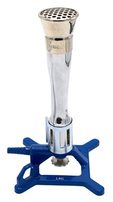 Meker Bunsen Burner, LPG - Gas Flow Control, Flame Stabilizer, Air Flow Adjus...