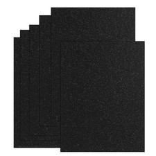 20 Sheets Black Glitter Cardstock 8.5 x 11 Inches
