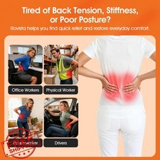 Back Stretcher Purple 4-Level Lumbar Support Pain Relief