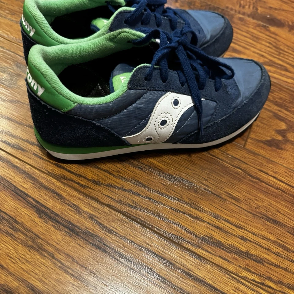 Saucony Jazz Original Sneaker in Blue & Green Colorway Size 3.5 SK266316 - Image 2 of 4