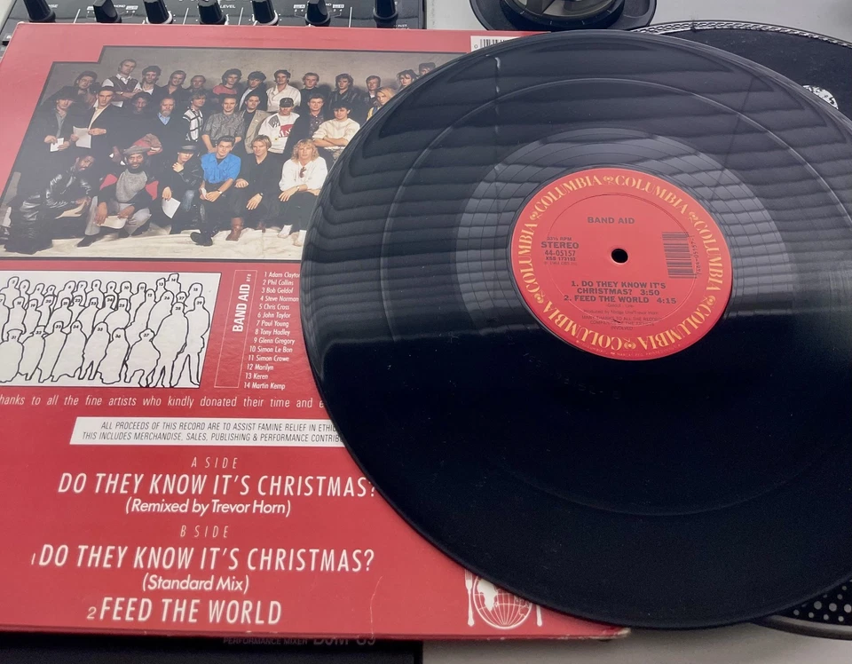 Band Aid – Do They Know It's Christmas OG 1984 Press 12" in Picture Cover NM/VG+ Foto 2 de 2