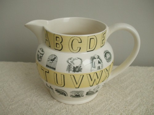 Wedgwood ERIC RAVILIOUS YELLOW ALPHABET PITCHER JUG