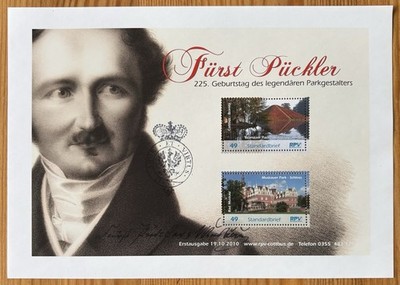 Privatpost Regio Print Block Fürst Pückler postfrisch ** #1900