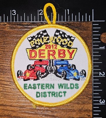 Eastern Wilds District 2012 Pinewood Derby BSA Patch 