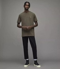 Image of AllSaints Mens Tonic TShirt Crewneck Top SS Casual Designer Cotton Tee AllSaints