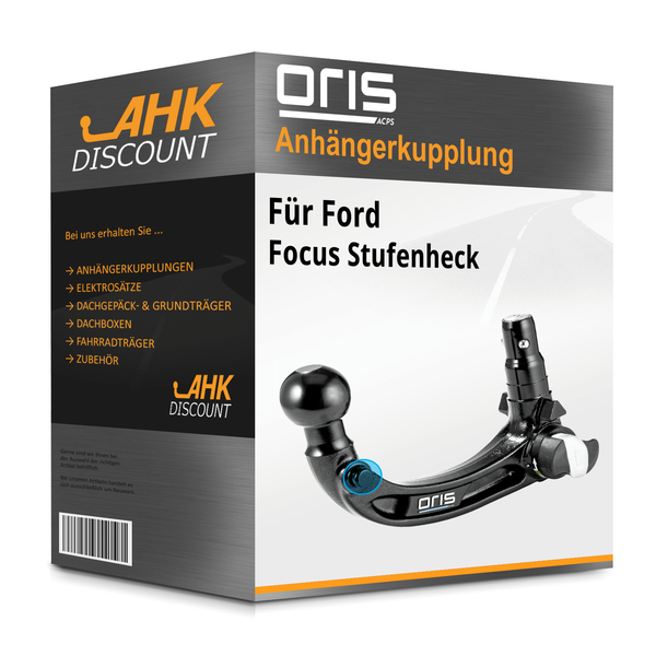 für Ford Focus Stufenheck 11.2018-11.2025 Oris AnhäNgerkupplung Abnehmbar NEU-image