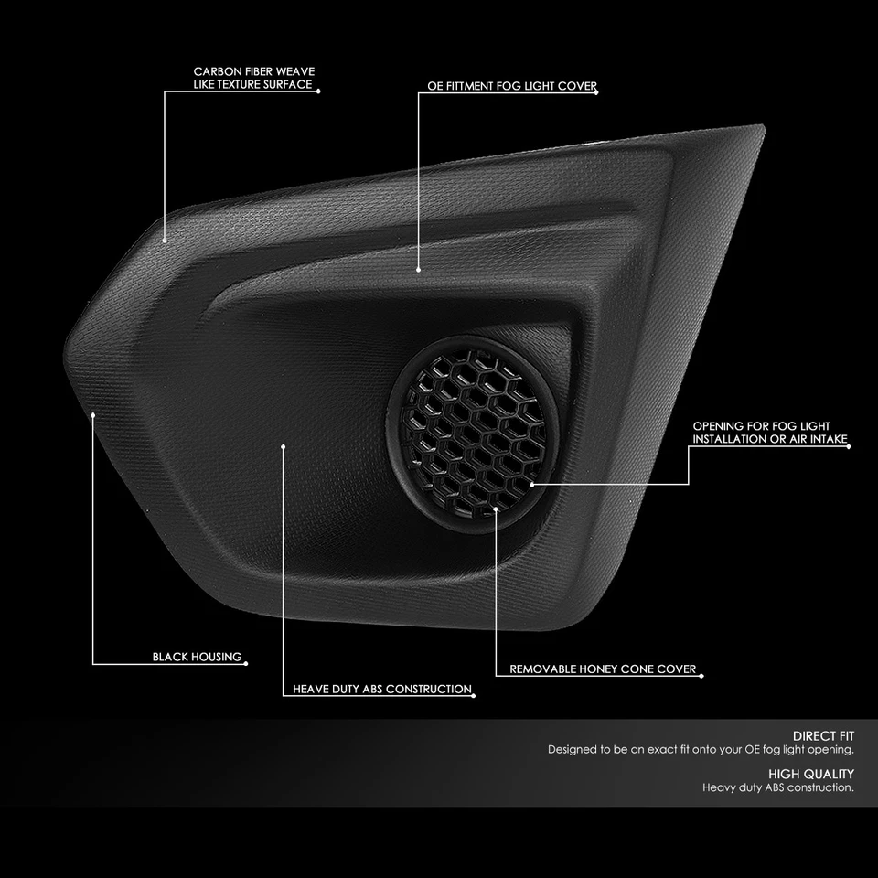 PARA 12-14 SUBARU IMPREZA PARA-CHOQUE DIANTEIRO FAROL DE NEBLINA TAMPA DE MOLDURA DE SUBSTITUIÇÃO - Imagem 2 de 4