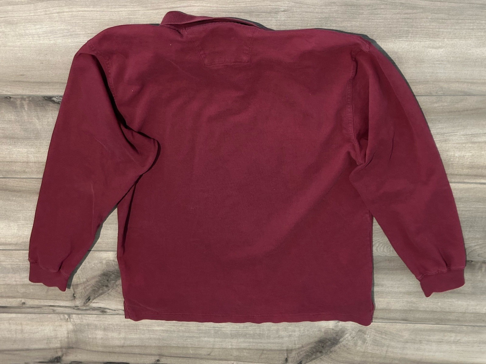 Perlis Maroon Authentic Crawfish Long Sleeve Polo… - image 7