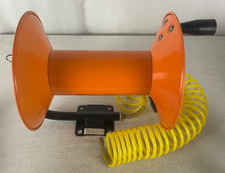 Air Hose Reel Holds 3/8in. x 100ft. Hose 250 PSI Central Pneumatic Coiled Hose