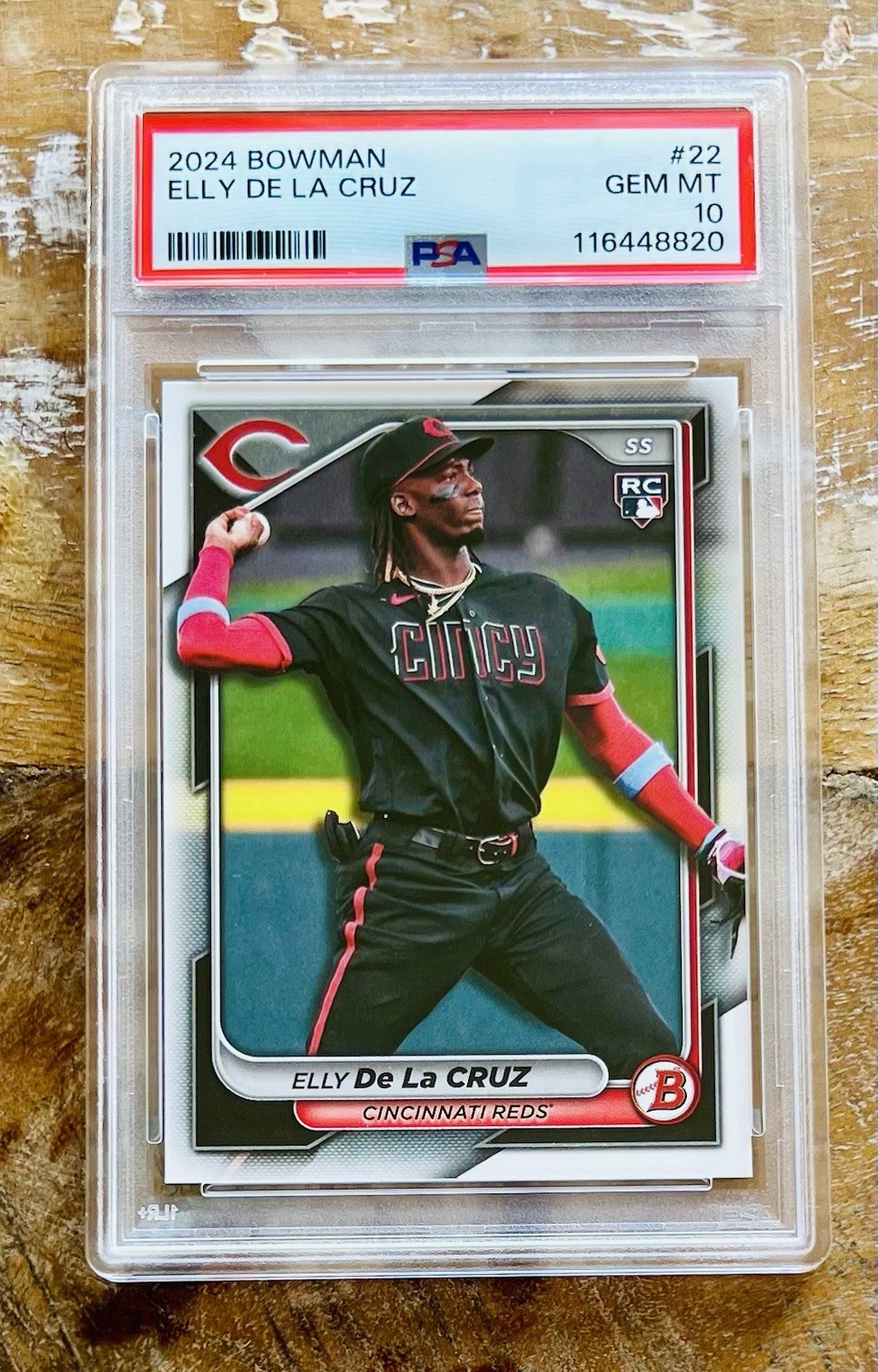 2024 BOWMAN #22 ELLY DE LA CRUZ ROOKIE RC PSA 10