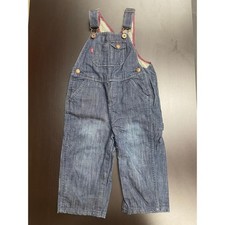 Levi's Size 24 Month Overalls Blue Denim Jeans Snaps 100 Cotton Pockets