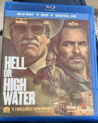 HELL OR HIGH WATER Blu ray + DVD + Digita Jeff Bridges Chris Pine
