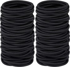 Elastic Hair Ties for Thick Heavy and Curly Hair 120 Pcs, Hair Bands for Women's