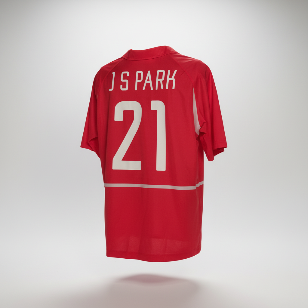 アディダス 2002日韓共催 Wカップユニフォーム オーセンティック Sサイズ 2002-2003 South Korea J S Park HOME Kit Soccer Jersey Shirt Nike