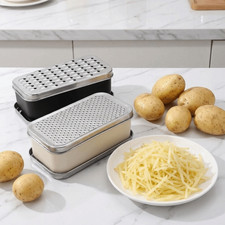 Stainless Steel Cheese Grater with Container Kitchen Graters for Vegetable Salad