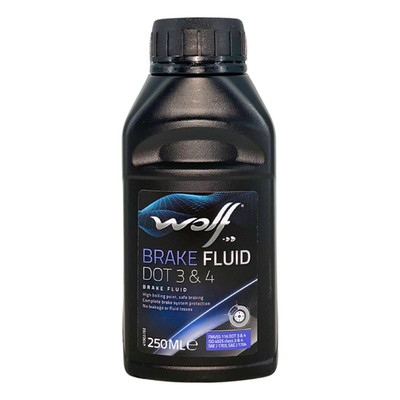 Wolf Brake Fluid DOT 3 & 4 250 ML ISO 4925 Honda Aprilia