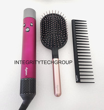 Genuine Dyson Hair Dryer Airwrap Multi Styler Fuchsia Wand Brushes USED 