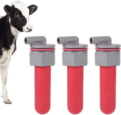 3PCS Calf Feeder Pacifier with Fixed Base for Feeding Milk Bucket Cow Nipple ...