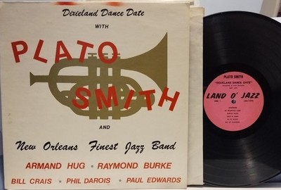 PLATO SMITH Dixieland Dance Date SCARCE 1972 PRIVATE PRESS LP Jazz ARMAND HUG