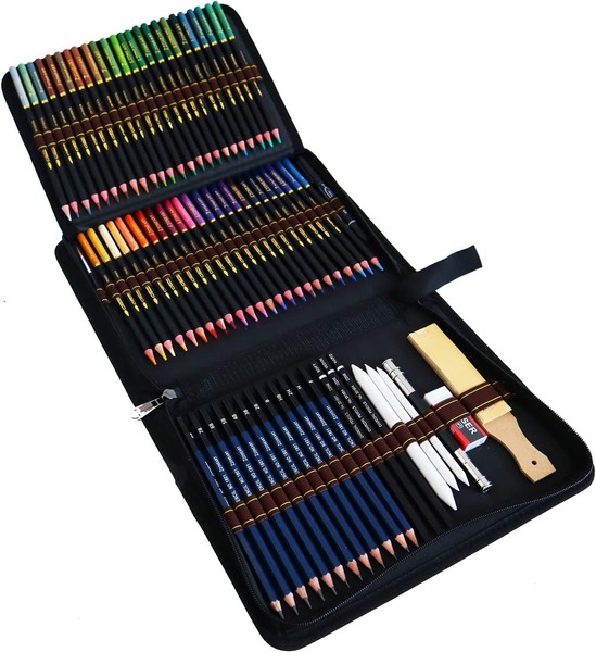 72 Buntstifte Bleistifte Zeichnen Set, Professionelles Farbstift-Set FüR-image