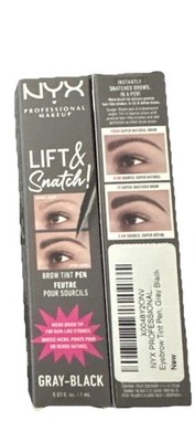 NYX Professional Makeup Lift & Snatch Brow Tint Pen 2 Pack Gray-Black