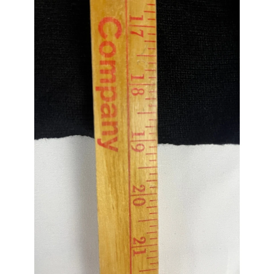 Suéter Pullover Bar III PM Negro Acanalado Tejido Manga Globo Cuello Redondo Foto 4 de 4