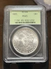 1885 Morgan Dollar PCGS MS65 OGH Old Green Holder (looks Nicer Than A 5!)