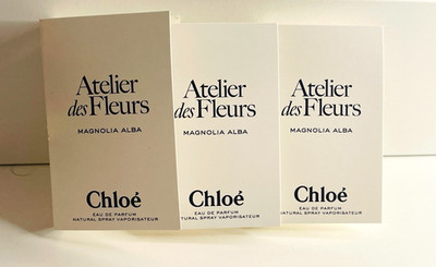 NIB 3X Chole Atelier Des Fleurs Magnolia Alba EDP spary sample 0.04fl oz/1.2ml