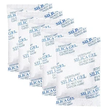 16-Pack 20 Gram Silica Gel Packs, Transparent Desiccant for Storage, Moisture Ab