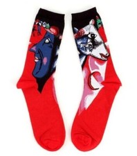 Red Famous Art Socks Novelty Unisex 6-12 Crazy Fun SF39