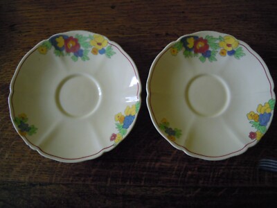 ROYAL DOULTON ***MINDEN*** 16,5 cm UNTERTASSE IN GUTEM GEBRAUCHTEN ZUSTAND + 1 weitere fehlerfrei